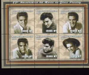 ELVIS PRESLEY Mini Sheet of 6 #1591 MNH - Mozambique E13 