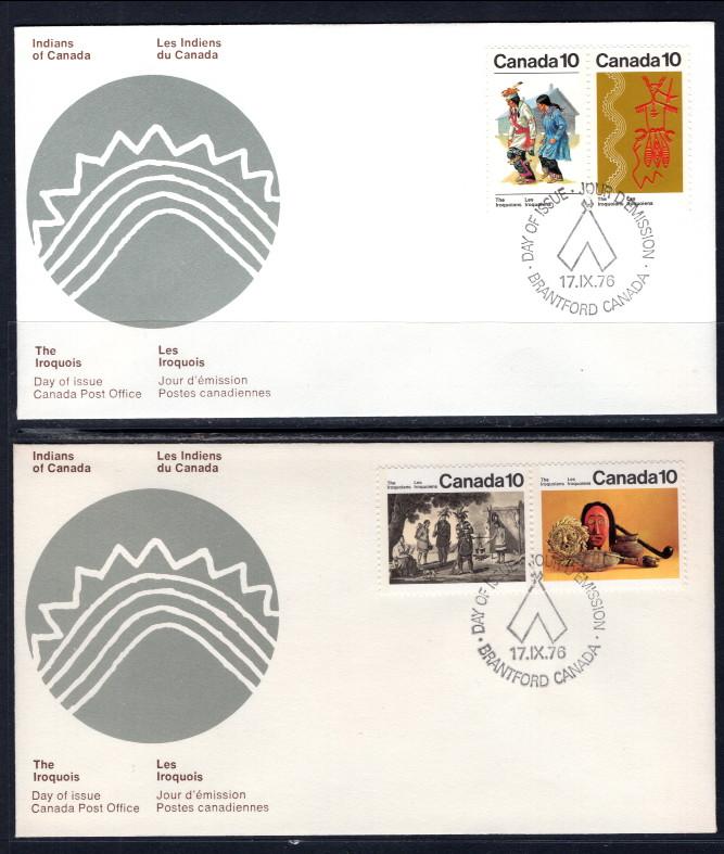 Canada 578-581 Indians Canada Post Set of Two U/A FDC