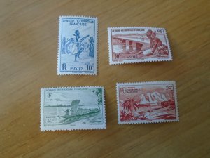 French West Africa  #  36-39  MNH