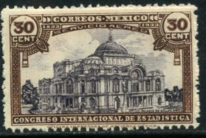 MEXICO C52, 30c STATISTICS CONGRESS. MINT, NH. (513)