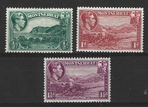 Montserrat Scott 92a-94a Mint 2019 CV $16.00