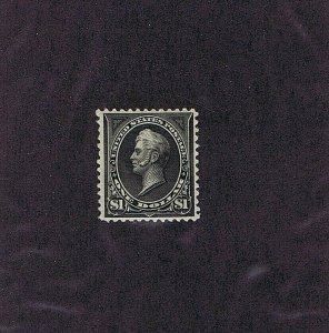 SC# 261A UNUSED ORIGINAL GUM HINGED TYPE II STAMP, $1 PERRY 1894, 2020 PSE CERT 