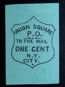 Scott#141L Local - L259a Design  - Forgery C - Union Square Post Office, NY