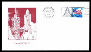 1988 LAUNCH STS-27 ATLANTIS - KENNEDY SPACE CTR - U.S. #2278 FRANKING (ESP#3045)