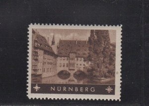 German Tourism Advertising Stamp- Cities, Towns & Landmarks - Nürnberg - MNH