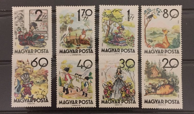 Hungary 1960 #1338-45, Fairy Tales, MNH.