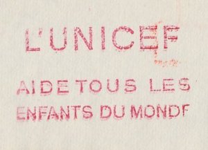 Meter top cut France 1959 UNICEF - Help all the children of the world