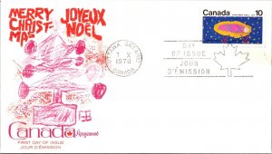 Canada 1970 FDC - Joyeux Noel - Ottawa, Ont - 10c Stamp - J9025