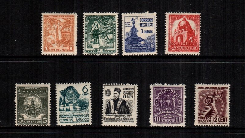 Mexico  837 - 848   MNH   cat $ 22.00 111