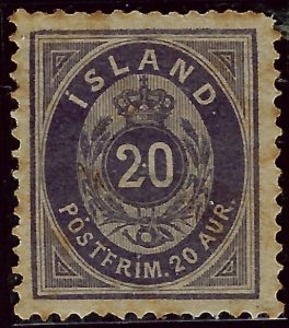 Iceland SC#13 Mint VF perf stain SCV$40.00...Worth a Close Look!!