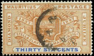 Mauritius Scott #112 Used