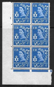 Sg XN4 4d Northern Ireland Crowns Cyl 1 No Dot perf A(E/I) UNMOUNTED MINT 