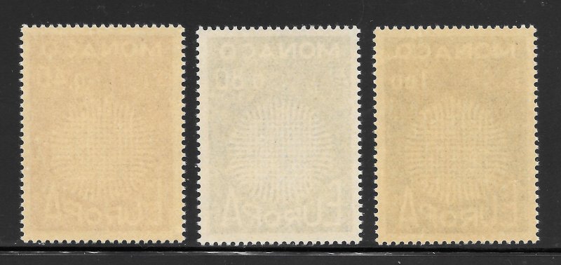 Monaco Scott 768-70 MNHOG - 1970 EUROPA Issue Set