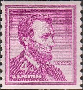 # 1058s DRY PRINT SMALL HOLES MINT NEVER HINGED ( MNH ) ABRAHAM LINCOLIN