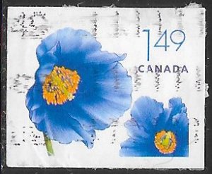 Canada 2134 Used - Flowers - Himalayan Blue Poppy (Meconopsis grandis)