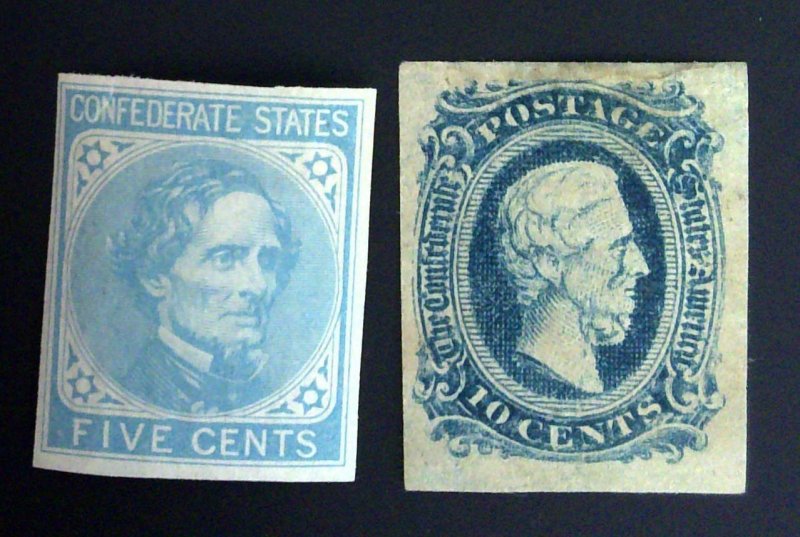 Scott #CSA6&11 - Jefferson - Unused - Lot - 1862-64