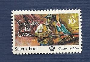 1560 10c Salem Poor VF/MNH/OG 