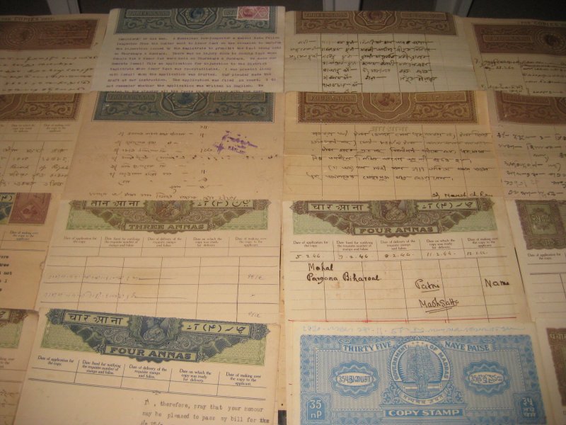 India Fiscal 26 Different QV to KGVI FOR COPIES Stamp Paper Fine Used Collection