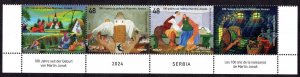 2164 - Serbia 2024 - Martin Jonas - Naive painter of Slovak origin - MNH Set