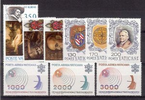 1977-78 - Vatican City - Sc# 607-634, C63-C65 - Complete year set - MNH