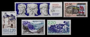 France 2116-20 MNH Architecture, Boat, Sculpture