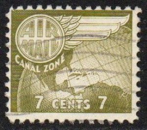 Canal Zone Sc #C28 Used