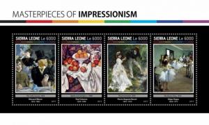 Z08 IMPERFORATED SRL17101a SIERRA LEONE 2017 Masterpieces of Impressionism MNH *