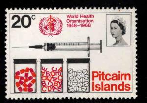 Pitcairn Islands Scott 96 MNH* WHO 1968 stamp