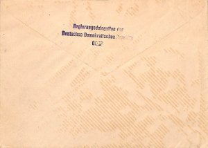 Germany, DDR 1959, Cover MIT KURIERFLUGZEUG GENF-BERLIN, rare airmail letter