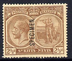 St Kitts-Nevis 1921-29 KG5 Script CA Medicine Spring 2.5d...