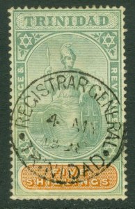 Sg 122 Trinidad 1896. 5 Green & Brown. Very fine used-