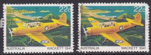 Australia 1980 (2for1)Aust Aircraft  \Wackett 1941\ 22c used