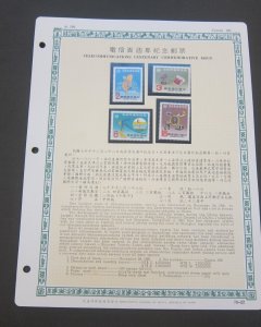 Taiwan Stamp Sc 2276-2279 Telecommunications set MNH Stock Card