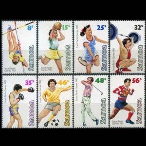 SAMOA 1983 - Scott# 592-9 Games Set of 8 NH short perf.