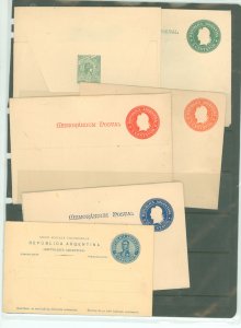 Argentina  5 unused letter envelope/sheets and one postcard