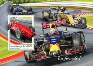 Niger - 2018 Formula 1 Racing - Stamp Souvenir Sheet - NIG18416b