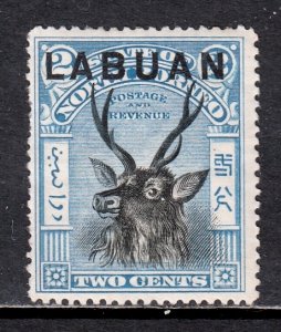 Labuan - Scott #73 - MH - Short/pulled perfs at left - SCV $30