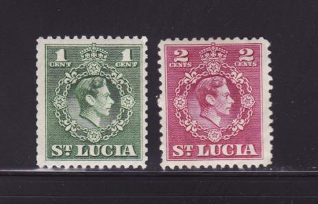 St Lucia 135-136 MHR King George VI