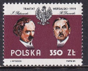 Poland 1989 Sc 2936 Treaty of Versailles 70th Anniversary Stamp MNH