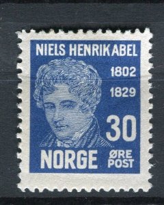 NORWAY; 1929 early Abel Type fine Mint hinged 30ore. value