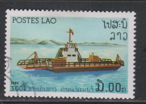 Laos 397 River Vessels 1982