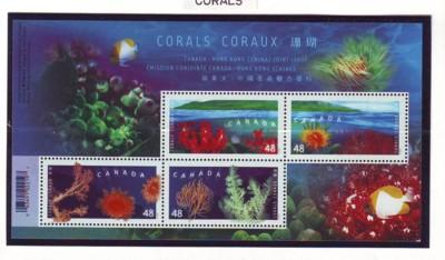 Canada Sc  1951b 2002 Corals  stamp sheet mint NH