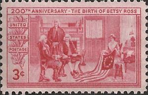 # 1004 MINT NEVER HINGED BETSY ROSS