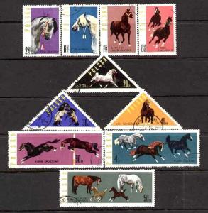 Polish Horse Breeding, Poland stamp SC#1188-1197 used set