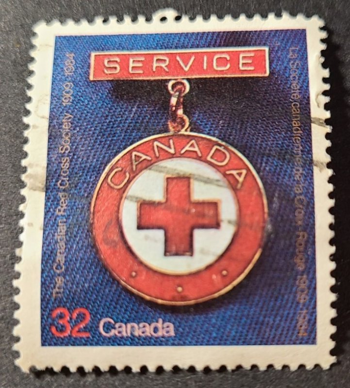 CA - S#1013 - U-VF - 1984 - $0.32 - 75th Anniv Canadian Red Cross