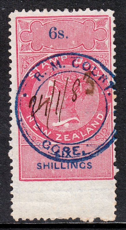 New Zealand - 6/- Duty Paid Rev. - Barefoot 2012 #190 - CV £1.50