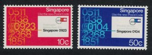 Singapore Postal Code Publicity 2v 1979 MNH SG#350-351