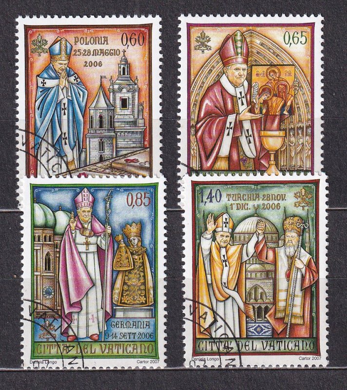 2007- VATICAN - Scott #1366-1369 - Used