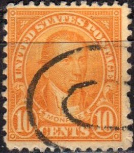 United States 642 - Used - 10c James Monroe (1927) (4)