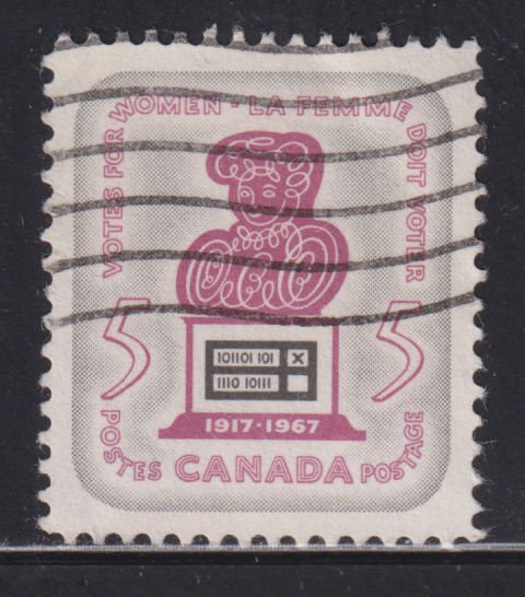 Canada 470 Woman's Right to Vote and Ballot Box 5¢ 1967